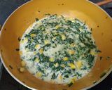 A picture of step 3 of Spinach Corn Sandwich.