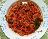 Foto langkah ke 4 dari resep Oseng cumi asin pedas.