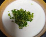 A picture of step 3 of Yoghurt Dip/Raita.