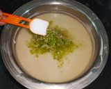 A picture of step 2 of Khatta dhokla.