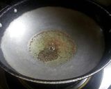A picture of step 1 of Arbi/chamadumpaloo fry curry.