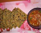A picture of step 6 of Onion fenugreek paratha with roasted tomato chutney (Healthy).