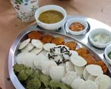 A picture of step 8 of Tri colour chutney.