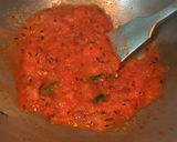 A picture of step 5 of Palak Aloo.