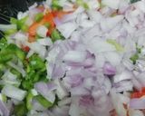 A picture of step 2 of Chana Chaat.