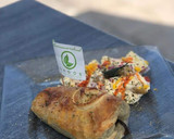 Foto del paso 4 de la receta: Chile relleno de rib eye hojaldrado