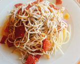 Foto del paso 3 de la receta Espaguetis con chorizo picante y gulas