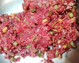 A picture of step 3 of Beetroot tikki.