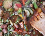 Zöldséges-szalonnás ragu recept fázis 3 fotója