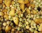 A picture of step 4 of Tur dana(pigeon pea) and batata sabzi.