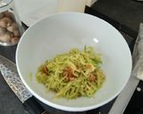 Une image de l'étape 1 de Feuilleté courgette figue.