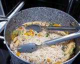A picture of step 7 of Ground Pork Chow Mein.