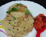 A picture of step 6 of Vegetable upma.