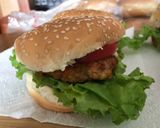 A picture of step 4 of Homemade spicy chicken burger#photographychallenge.