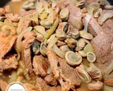 صورة لخطوة 2 من وصفة شرحات لحمة بالفول واللبن