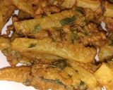 A picture of step 3 of Pakora fries 🍟.