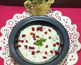 A picture of step 4 of Cucumber and Pomegranate Raita.
