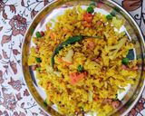 A picture of step 3 of Veg poha.