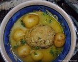 A picture of step 14 of Kufteh bozbash (stuffed meatball).