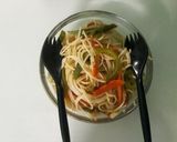 A picture of step 3 of Stir fried veg noodles.