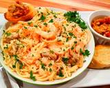 Mike's EZ Seafood Alfredo & Roasted Garlic Spread Dinner recipe step 14 photo