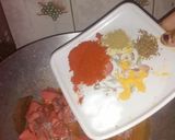 A picture of step 4 of Mughlai Chicken korma.