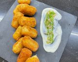 Foto del paso 13 de la receta: Croquetas Variadas, cecina, jamón ibérico, pollo, calçots y de chistorra con huevo frito😜😜😜😜
