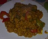 Foto del paso 12 de la receta: Paella de conejo, alcachofas y ajos tiernos