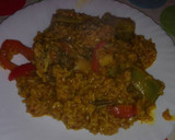 Foto del paso 12 de la receta: Paella de conejo, alcachofas y ajos tiernos