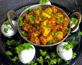 A picture of step 6 of Egg Masala Dry.