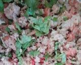 A picture of step 1 of Soya granules stuff paratha.