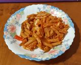 Foto del paso 4 de la receta: Plumas integrales con ventresca de bacalao (aprovechamiento)