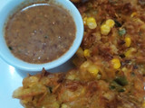 Bakwan Jagung Sambel Kacang