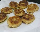 A picture of step 12 of Salmon fish cakes with roasted sweet potato and lime.