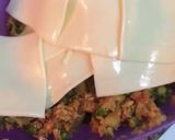 A picture of step 2 of Chicken cheese Samosa.
