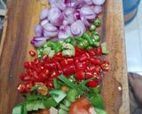 Foto langkah ke 2 dari resep Cumi asin sambal matah.