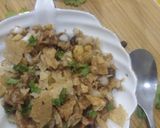 A picture of step 3 of Kolkatta famous street food.