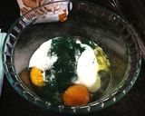 Foto del paso 1 de la receta Buñuelos con alga espirulina en 10 minutos