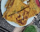 A picture of step 11 of Paneer Besan Toast.