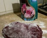 A picture of step 5 of Pillowy Red Velvet Cinnamon Rolls.
