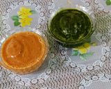 A picture of step 2 of Tiranga Dhokla.