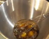 A picture of step 5 of Kentucky bourbon pecan pie.