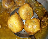 A picture of step 11 of Beans balls II.