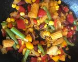 Töltött gomba, Mexican zöldségkeverék és csirkemell 🐥🍄🧀🍴 recept fázis 5 fotója