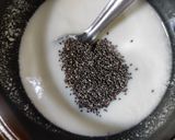 A picture of step 1 of Chia seeds Raita.