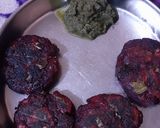 A picture of step 6 of Beet Banana Tikki.
