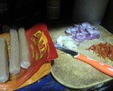 Foto langkah ke 1 dari resep Tumis Buncis Tahu dengan Udang kering.