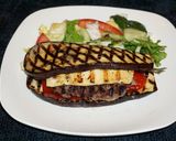 A picture of step 4 of KETO EGGPLANT AND BURGER SANDWICH. JON STYLE.