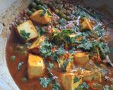 A picture of step 6 of Matar Paneer.