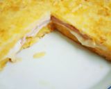 Foto del paso 4 de la receta: Tortilla de patata con cebolla y rellena de jamón y queso